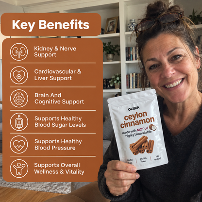 Ceylon Cinnamon 7200mg Equivalent with MCT Oil