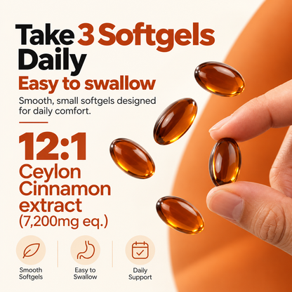 Ceylon Cinnamon 7200mg Equivalent with MCT Oil